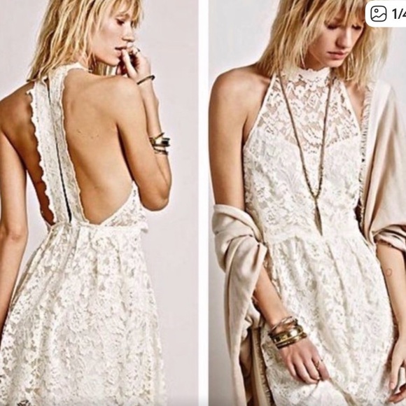 Free People Dresses & Skirts - Free People Lost in a Dream lace dress size 0